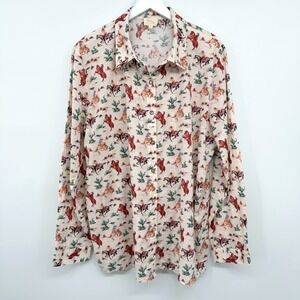 Layerz‎ Tunic Top Shirt Womens Size XL Retro Cowgirl Western Equestrian Rodeo